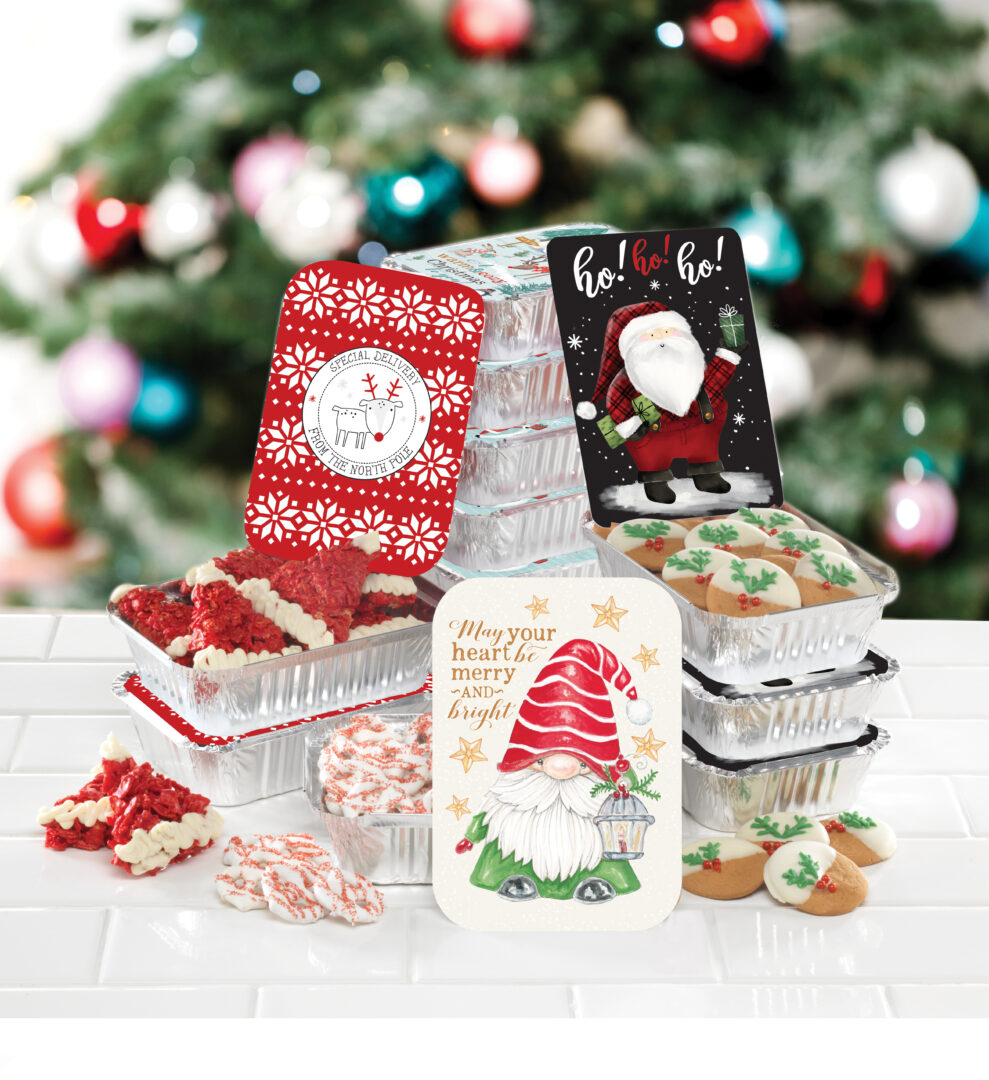 26704 Holiday Foil Containers Glam-Jaime